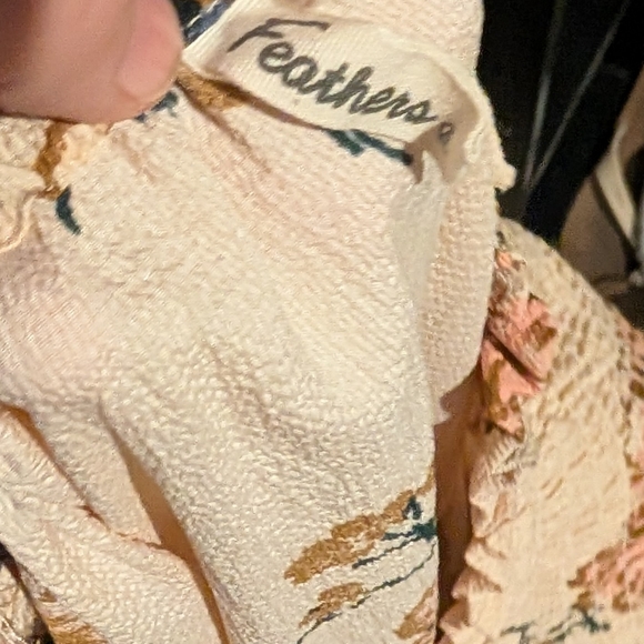 Feathers Floral Off-Shoulder Tunic - Cream and Pink - Picture 4 of 4